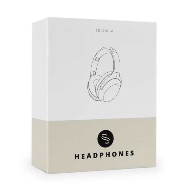 Selencia Cuffie wireless Urban Play - Cancellazione attiva del rumore (ANC) - Con cover - Melody Mist