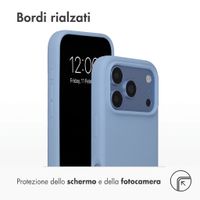 Accezz Cover in silicone liquido con MagSafe Apple iPhone 18 Pro Max / 17 Pro Max - Azzurro