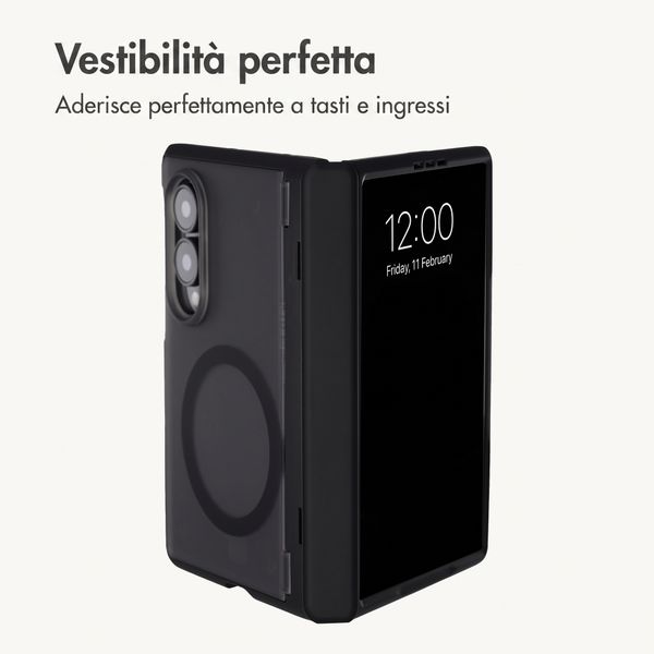 imoshion Frosted Backcover con MagSafe e supporto Samsung Galaxy Z Fold 8 - Nero