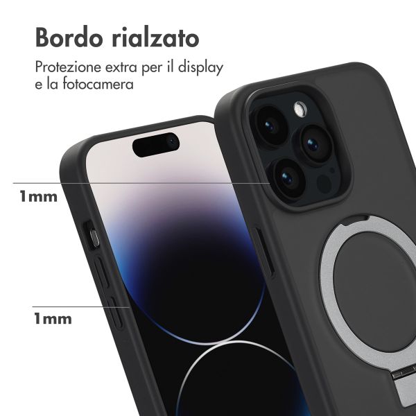Accezz Cover con anello e supporto con MagSafe Apple iPhone 14 Pro Max - Nero