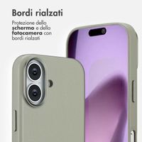 Accezz Cover in Pelle con MagSafe Apple iPhone 17 - Light Grey