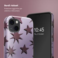 Selencia Cover posteriore Vivid con MagSafe Apple iPhone 13 - Stars Plum Lilac