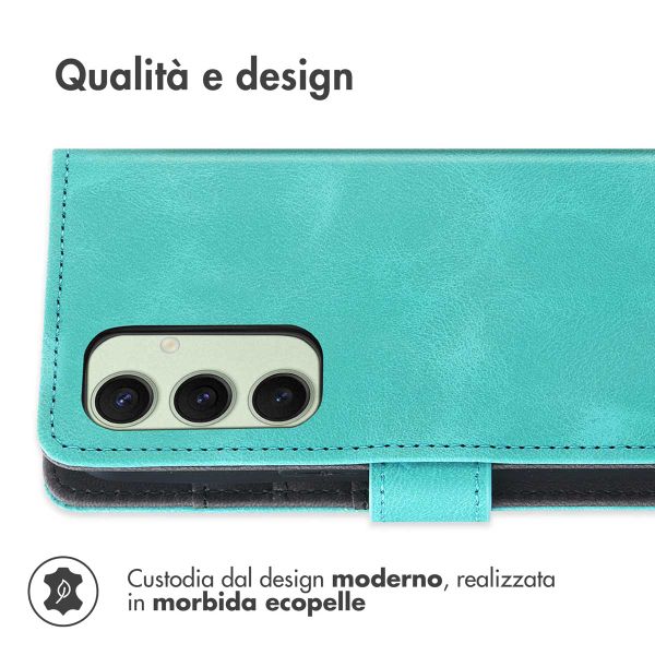 imoshion Cover a libro con Cordino Samsung Galaxy S24 FE - Turchese