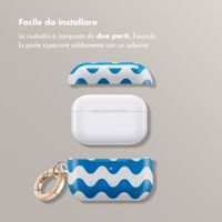 Selencia Cover Vivid  Apple AirPods Pro 2 - Wave Vibes Classic Blue