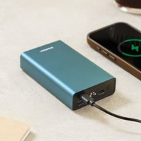 imoshion Powerbank in alluminio Ultra Series 20.000 mAh - Ricarica rapida fino a 33 watt - Petrol Green
