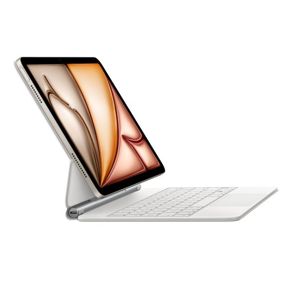 Apple Magic Keyboard Apple iPad Air 11 pollici (2026) M4 / (2025) M3 / (2024) M2 / Air 5 (2022) / Air 4 (2020) / Pro 11 (2018/2020/2021/2022) - QWERTY / INT - Bianco