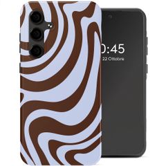 Selencia Cover Posteriore Vivid Samsung Galaxy S24 FE - Dream Swirl Chocolate
