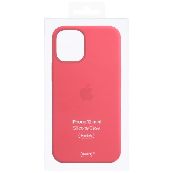 Apple Cover Posteriore in Silicone con MagSafe Apple iPhone 12 Mini - Red