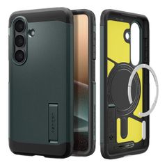 Spigen Cover Posteriore Corazzata Tough con MagSafe Samsung Galaxy S26 Plus - Abyss Green