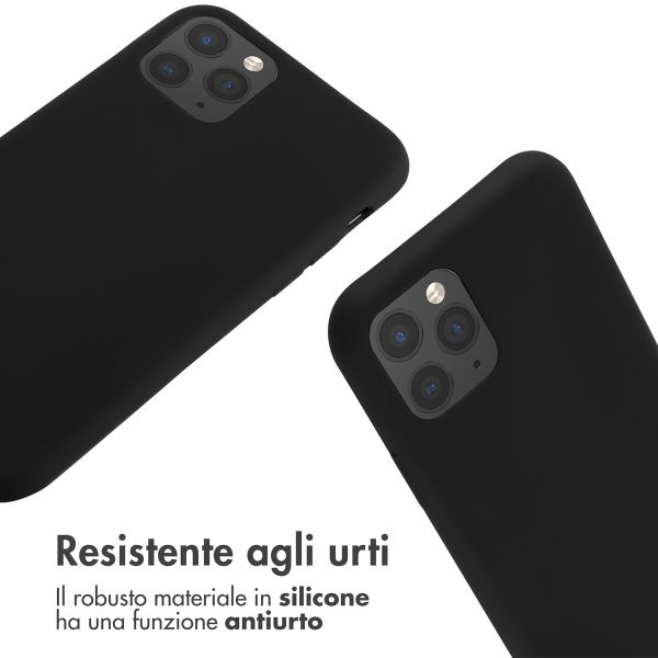 imoshion Cover in Silicone con Cordino Apple iPhone 11 Pro - Nero