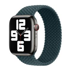 Apple Cinturino Solo intrecciato Apple Watch | 44/45/46/49 mm - Taglia 5 - Rainforest