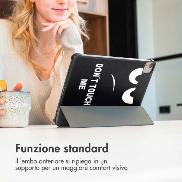 imoshion Cover Trifold Design Samsung Galaxy Tab A11 Plus / A9 Plus - Don't touch