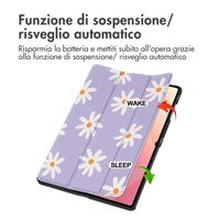 imoshion Cover Trifold Design Samsung Galaxy Tab S11 Ultra - Flowers Distance