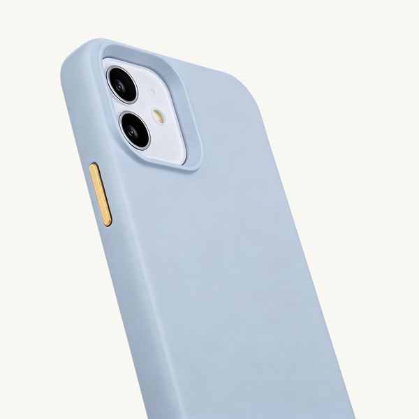Selencia Cover posteriore Rivièra con MagSafe con ganci rimovibili iPhone 12 / 12 Pro - Powder Blue