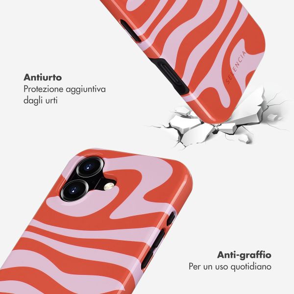 Selencia Cover posteriore Vivid con MagSafe Apple iPhone 16 - Dream Swirl Pink