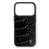 iDeal of Sweden Cover posteriore in pelle vegana MagSafe Apple iPhone 18 Pro / 17 Pro - Black Croco
