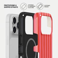 Burga Cover Posteriore Resistente con MagSafe Apple iPhone 17 Pro - Pomegranate