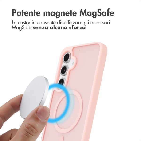 imoshion Cover posteriore Color Guard con MagSafe Samsung Galaxy S24 FE - Rosa chiaro