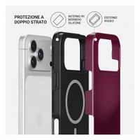 Burga Cover Posteriore Resistente con MagSafe Apple iPhone 18 Pro - Dark Cherry