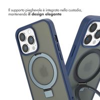 Accezz Cover con anello e supporto con MagSafe Apple iPhone 13 Pro - Blu