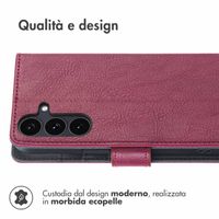 imoshion Cover a libro di Lusso Samsung Galaxy S25 FE - Bordeaux