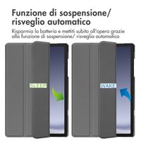 imoshion Cover a libro Trifold Samsung Galaxy Tab A9 Plus - Grigio
