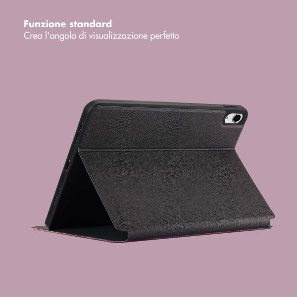 Selencia Cover per tablet Vivid Apple iPad 11 (2025) 11 pollici A16 / iPad 10 (2022) 10.9 pollici - Marble Plum