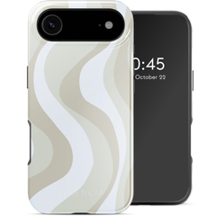 Selencia Cover posteriore Vivid con MagSafe Apple iPhone Air - Desert Waves Beige