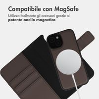 imoshion Cover a libro di lusso 2-in-1 rimovibile Apple iPhone 15 - Marrone