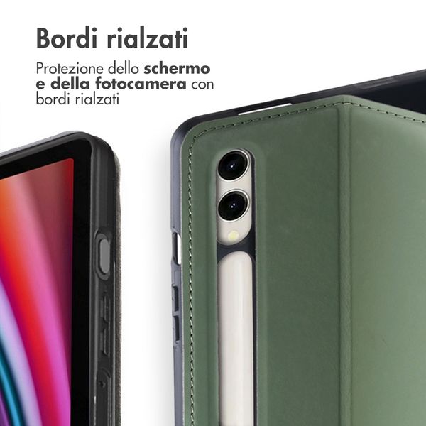 Accezz Cover Tablet Classica Samsung Galaxy Tab S10 Plus / Tab S9 FE Plus / Tab S9 Plus - Verde