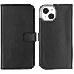Selencia Cover a libro in vera pelle Apple iPhone 14 - Nero