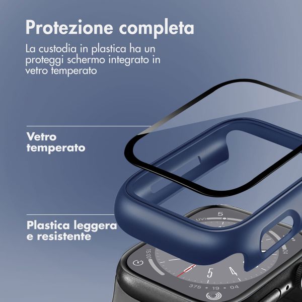 imoshion Cover rigida integrale Apple Watch 7 / 8 / 9 - 45 mm - Blu scuro
