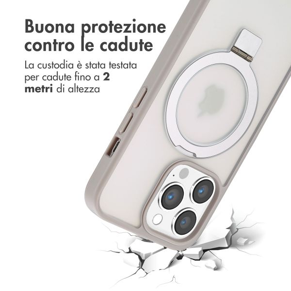 Accezz Cover con anello e supporto con MagSafe Apple iPhone 13 Pro - Grigio