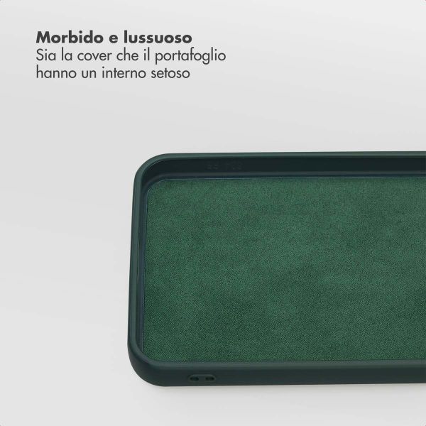 Selencia Libreria rimovibile Olyn con MagSafe Samsung Galaxy S24 FE - Verde