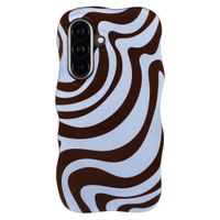 Selencia Cover Vivid Wavy con MagSafe Samsung Galaxy A57 (5G) - Dream Swirl Chocolate
