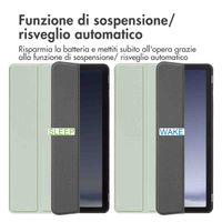 imoshion Cover a libro Trifold Samsung Galaxy Tab A9 Plus - Verde chiaro