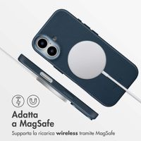 Accezz Cover in Pelle con MagSafe Apple iPhone 17 - Nightfall Blue