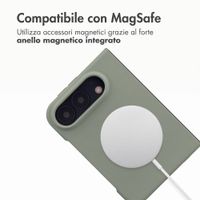 Accezz Cover in silicone liquido con MagSafe Apple iPhone Duo - Cooper Green