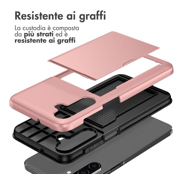 imoshion Cover Posteriore con Porta Carte Samsung Galaxy A27 (5G) - Rose Gold