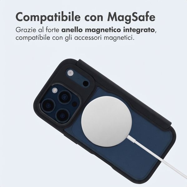 imoshion Bookcase trasparente con MagSafe Apple iPhone 17 Pro Max - Nero
