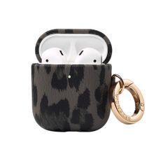 Selencia Cover Sabi stampa pantera  Apple Airpods 1 / 2 - Midnight Black