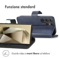 imoshion Cover a libro di Lusso Samsung Galaxy S25 Ultra - Blu scuro