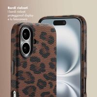 Selencia Cover Sabi Stampa pantera con MagSafe Apple iPhone 16 - Mocha Brown