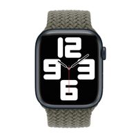 Apple Cinturino Solo intrecciato Apple Watch | 38/40/41/42 mm - Taglia 4 - Olive