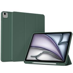 Accezz Cover a libro in silicone Smart Apple iPad Air 13 pollici (2026) M4 / (2025) M3 / (2024) M2 - Verde scuro