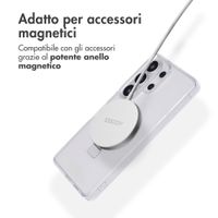 Accezz Cover con anello e supporto con MagSafe Samsung Galaxy S26 Ultra - Trasparente