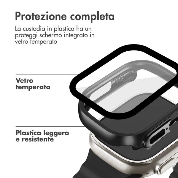 imoshion Cover rigida integrale Apple Watch Ultra / Ultra 2 / Ultra 3 - 49 mm - Nero