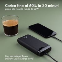 imoshion Powerbank - 27.000 mAh - Quick Charge e Power Delivery - 30W - Nero