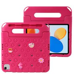 imoshion Cover per tablet a prova di bambino con bambole rimovibili Apple iPad 11 (2025) 11 pollici A16 / iPad 10 (2022) 10.9 pollici - Rosa