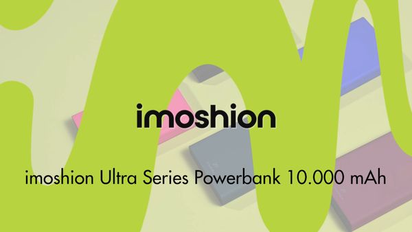 imoshion Powerbank Ultra Series in alluminio da 10.000 mAh – Quick Charge e Power Delivery – Nero